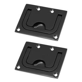Hx2762 Bitray 2pcs 316 Stainless Steel Flush Pull Handle Black Hatch For Deck M