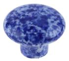 Bluspk-7 Eclectic Cabinet Knobs Decor Blue Enamelware Vintage Style 0744904798204
