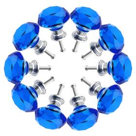 A157 Bnyzwot Crystal Glass Cabinet Knobs 30mm Diamond Shape Drawer Kitchen Cabinets Dresser C