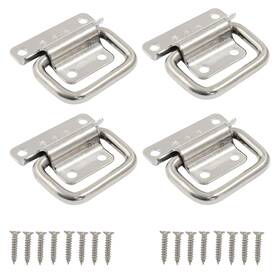 Jr231031049 Bonsicoky 4 Pcs Chest Handles 2 Inch Stainless Steel Foldable Pull With Screws For Toolbox