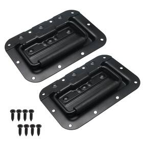Jr240422013 Bonsicoky 2 Pcs 6.34 Inch Recessed Spring Loaded Handle With Rubber Grip Surface Mount Che