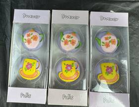 Borders Unlimited 781669002665 Set Of 6 Drawer Dresser Pulls Sweetheart Includes Hardware Nib