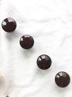 Bp-725a-8n Amerock Vintage Nos Retro Brown Ceramic Drawer Door Knobs Dia