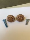 Bp1321-daw Amerock Pair Of Ceramic Distressed Brown Cabinet Knobs See