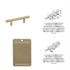 Bp40515bbz Amerock Pulls Bar In Mm Golden Champagne Cabinet 026634219823