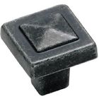 Bp4429-wi Bp4429wi Amerock Lot Of Wrought Cast Iron Pyramid Cabinet Knob Total