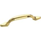 Bp530083 Zinc Amerock Polished Brass Cabinet Pull 026634150843