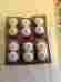 Bp707-30 Amerock White Porcelain Knobs Lot Of 6 Two Per Package 1 3 8 12
