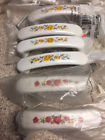 Bp725a-cw3 Bp937-cw3 Amerock White Ceramic With Roses Drawer Handles See Desc