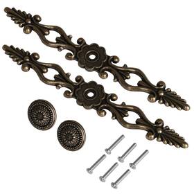 N09683 Bqlzr 2pcs Antique Cabinet Pulls Wardrobe Pull Vintage Hardware Europ