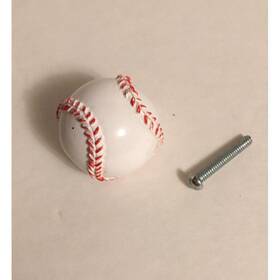 Brainerd 022788647987 Baseball Drawer Pulls Cabinet Knobs Set Of 4 New 1 Inch 3-d
