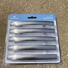 166471 Brainerd 3 Inch Caroline Arch Satin Nickel Bar Cabinet Pulls - New In Package 76mm
