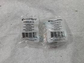 P67659w-sn-c1 Brainerd 885785426197 Contempo Round Cabinet Knob 1-1/2 Inch - Satin Nickel-lot Of 2