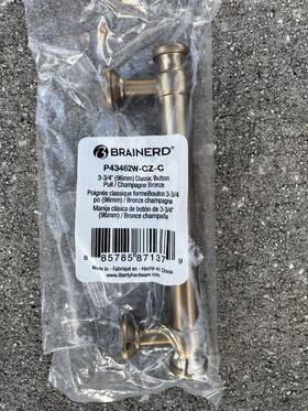 P43462w-cz-c Brainerd 885785871379 6 Pcs 3 Inch 3/4 Champane Bronze Classic Drawer Pull
