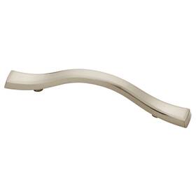 P32529-sn Brainerd 10 Nickel Beveled Curve Cabinet Drawer Pulls P32529