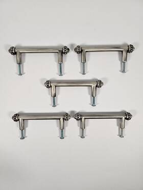 P32945w-cz-cp Brainerd Beaded Cabinet Pull 3 Inch Pewter Qty 5