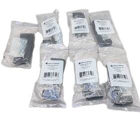 P39941w-fb Brainerd Lot Of 7 Flat Black Carved Corner Cabinet And Drawer Pull 114