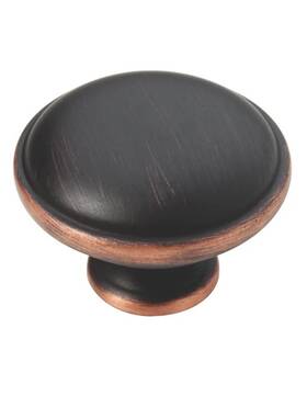 P40005w-vbc-c Brainerd 1-1/4 Inch Sophia Round Knob Bronze With Copper Highlights Lot Of 8