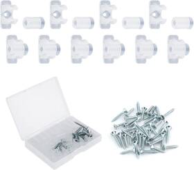 Z12156 Brand Toymis 10 Pack False Front Cabinet Clips With Screws Acrylic