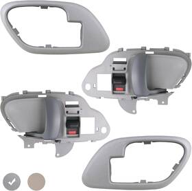 Dh115 Branded Interior Door Handle With Bezel Kit Gray For 1995-2002 Chevy Chevrolet Gmc Truck