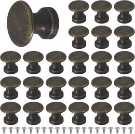 Lol011 Branded 25pcs Mini Cabinet Knobs 1/2 Inch Vintage Antique Dresser Small Drawer K