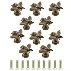 Branded01 445031769794 10 Pcs Antique Alloy Small Cabinet Knob Creative Bee Knobs For Furniture Perfect