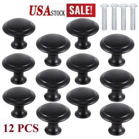 Hgh214 Branded01 12 Pcs Cabinet Door Knobs Stainless Steel Handles Kitchen Cupboard Drawer New