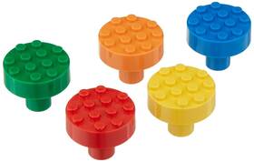 Lk-005 Brick Innovations Set Of 5 Build-on Knobs Assorted