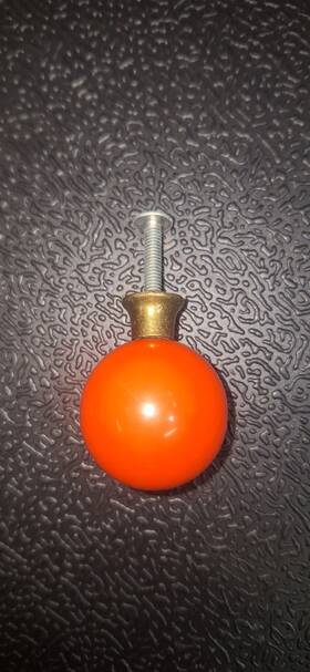Gb30111-607 Brooks 25pcs Round Cabinet Knobs 214 Rust Orange Dresser Drawer