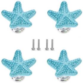 Hk032 Brosay Starfish Drawer Knobs Coastal Kitchen Cabinet Knos Beach Themeb Knob Ceramic