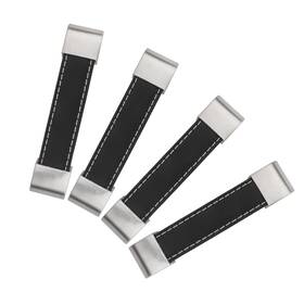 Hk034 Brosay Leather Cabinet Drawer Pulls Furniture Pull Handles For Dresser