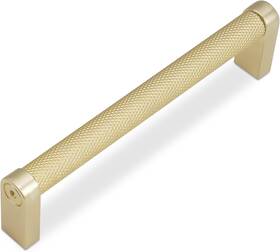8808 Bukobyhe Brushed Gold Cabinet Handles Knurled Drawer Pulls 5 Inch 10 Pack