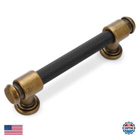 B0d9q761hs Bukobyhe 3.75 Inch Black And Antique Brass Kitchen Cabinet Handles Knurled Cabin