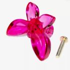 Butterfly Threshold 4pk Door Drawer Knob Set Hot Pink Acrylic Butterflies Girls Furniture 885785607688