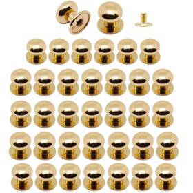 Buximn 717817362718 36pcs Mini Drawer Pulls Small Knobs Metal Round Handles For Wood Case