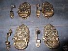 C-1367 Door Lot-1367 Lt Solid Brass 4 French Latches Stock Provincial