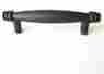 C048blk Ancient Treasures Lot Of 10 Rustic Hammered Black Kitchen Cabinet 3 Cc Handle Pulls 660414044887