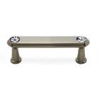 C214-3-sn C214-3 Alno Satin Nickel Crystal Center To Bar Cabinet 785584017179