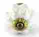C29rla Knob Romantic Decor 4 White Crackle Ceramic Knobs Cabinet Drawer Pulls Melon Handle Hardware