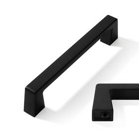 B0ccl9k7xw Cabdm 6-pack 5 Inch Solid Matte Black Cabinet Handles Kitchen Drawer Hardware