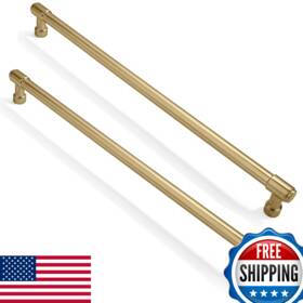 B0cknzw4wy Cabdm 2 Pack 12 Inch Cabinet Handles - Brushed Gold And Satin Brass Drawer Pulls