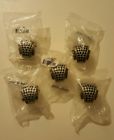 11611 Cabinet Satin Hardware Silver Black Background Dots Laurey Nickel