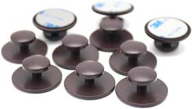 Canjoyn 445015054021 10 Pcs Self-stick Drawer Knobs Instant Cabinet Mini Handle Helper Kitchen