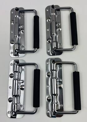 Case 609876751605 Qty 4 5.5 Inch X 3 Stainless Steel Toolbox Chest Ring Pull Handle Silver