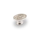 112sn Cast " 1.75 Cabinet Zinc Knob Filigree Length Die Oval
