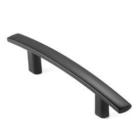 Cauldham 842364110335 10 Pack Solid Kitchen Cabinet Arch Pulls Handles 3 Inch Hole Centers - Modern C