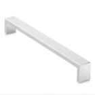 Cauldham Solid Stainless Steel Cabinet Hardware Square Handle Pull Brushed