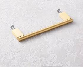 292910 Cb2 Kela Black Drawer Handle 5 Inch Brushed Brass New