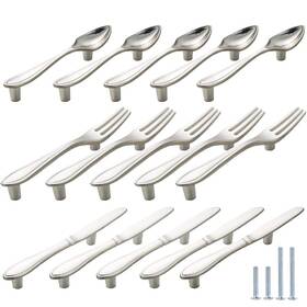 Sku00036us-fu Cendgood Cabinet Door Pulls Tableware Handles Spoon Knife Fork Shape Kitchen