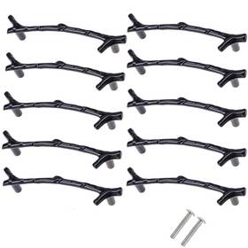 Cengood 609378933134 10x Cabinet Handle Pulls Wardrobe Drawer Door Cupboard Knobs Twig Hole Center
